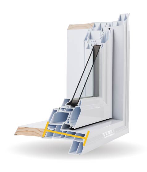 Bay Windows - 4 1/2″ PVC Bonded Frame