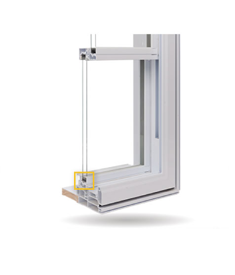 Fenêtres à guillotine double - Intercalaire Super Spacermd de Edgetech à haute performance