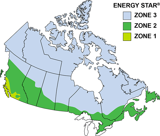 Energy Star Zone Map